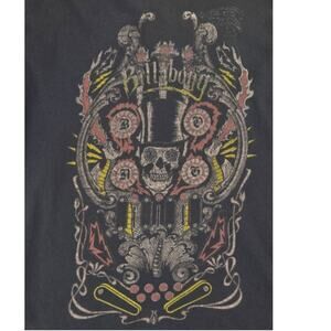 Billabong | Skeleton with Top Hat Pinball T-Shirt | Size Medium
